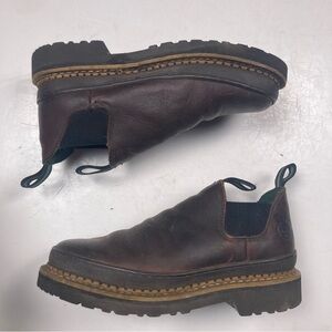 GEORGIA GIANT Romeo Brown Full Grain Low Work Boot